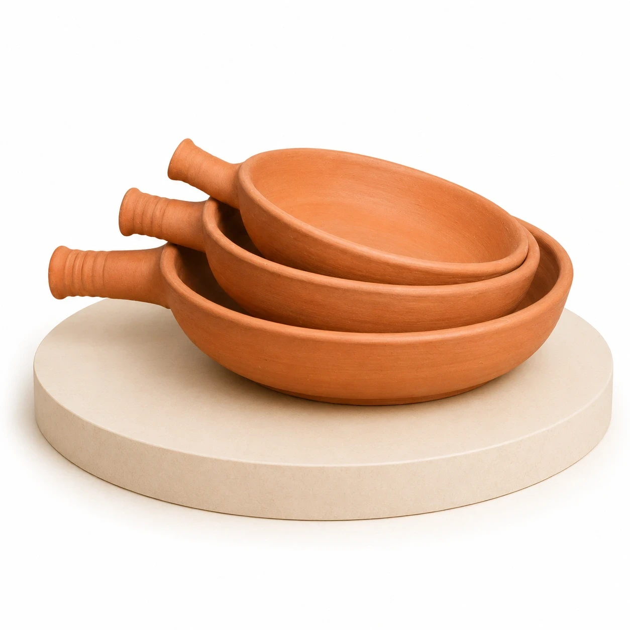 طقم طاسات غير مطلى